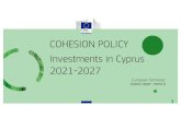 COHESION POLICY Investments in Cyprus 2021-2027 · Exemplary projects † Integrated installations for the management of municipal solid waste (IMSW) in Limassol, serving 235 000