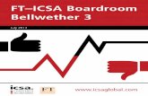 FT–ICSA Boardroom Bellwether 3 · dr 3 2 The FT–ICSA Boardroom Bellwether is a twice-yearly survey which seeks to gauge the sentiment inside UK boardrooms. The aim is to develop