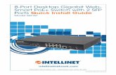 8-Port Desktop Gigabit Web- Smart PoE+ Switch …...• Todos los puertos del switch soportan Auto-MDI/MDI-X, puede utilizarse cable directo o cruzado UTP/STP para conectar los puertos