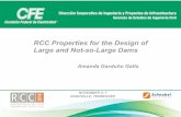 RCC Properties for the Design of Large and Not-so-Large Dams...SCHEME OF SANTIAGO, ECUADOR. 5 / 21. Charcateristics. RCC arch-dam, 205 m height and about 3.2 Mm. 3. of RCC Foundation