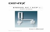ENDOS AC / ACP · ENDOS AC/ACP is an electro-medical device and for this reason can be used only under the supervision of highly qualified medical staff in possession of all the necessary