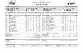 New York Rangers Game Notes - National Hockey Leaguedownloads.hurricanes.nhl.com/notes/notes112719.pdf · New York Rangers Game Notes Wed, Nov 27, 2019 NHL Game #381 New York Rangers