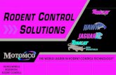 RODENT CONTROL SOLUTIONS - Motomco€¦ · RODENT CONTROL. To prevent resistance in areas with high rodent populations, implement a bait rotation program utilizing multiple actives,