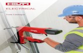 Trade Catalogue - Hilti · Trade Catalogue. ABOUT HILTI Electrical At Hilti, we make and design leading cutting-edge technology, software, and services, empowering the professional