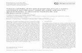 Natural variability of bio-optical properties in Case 1 ... · Natural variability of bio-optical properties in Case 1 waters: attenuation and reﬂectance within the visible and