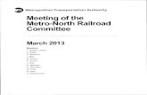 Metropolitan Transportation Authority ·Meeting of the ...web.mta.info/mta/news/books/archive/130311_0830_MNR.pdf · The members of the Metro-North Committee met. ... Director, Business