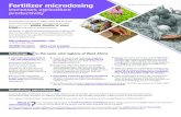 Fertilizer microdosing Project Policy Brief 2 · Project Policy Brief 2. Advantages of microdosing Problems of microdosing Outcomes Affordable Reduced investment cost makes it accessible