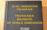 Book PowerPoint Presentation - Tustin Unified School District€¦ · (Spanish). 90/10 MODEL Spanish Instruction English Instruction TK Kinder (K) 90% 10% ... • First day of school