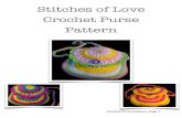 Crochet Purse Pattern - Back-to-School Clothing Drive...yarn to sew back loops of scallops to RS of Back Panel across. Finish off, weaving in each end of the yarn and knotting securely