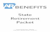 State Retirement Packet...PO Box 15610 · Little Rock, AR 72231 · 877-815-1017 State Retirement Packet Retirement Basics For members getting ready to retire, the boxes below can give