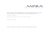 Poverty, Population, Development, and Transition in ... · MPRA Paper No. 10659, posted 28 Sep 2008 00:22 UTC. Poverty, Population, Development, and Transition in Historical Perspective