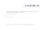 Scientiﬁc Labor Mobility, Market Value, and Knowledge Flows · Scientiﬁc Labor Mobility, Market Value, and Knowledge Flows Dindaroğlu, Burak February 2014 Online at MPRA Paper