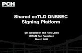 Shared ccTLD DNSSEC Signing Platform - ICANN GNSO...1: Sign zone, verify validity on signing system 2: Sign zone, publish on anycast servers, verify distribution and public visibility