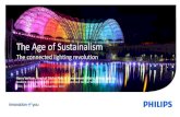 The Age of Sustainalism 23/Side-Event... · Philips Lighting —Leading the connected lighting revolution #1 in LED 59% of lighting sales is LED (Q4 2016) €7.1 billion sales in