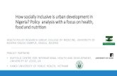 How socially inclusive is sustainable urban development in ......Sustainable urban development and improved urban planning could mitigate the challenges of urbanization Within the