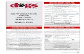 CONFORMATION SHOW and TRIAL SCHEDULES · SHOW and TRIAL SCHEDULES March 2020 Show Date: Saturday 7 March 2020 Entries Close: Monday 17 February 2020 PROSTON SHOW SOCIETY Venue: Proston