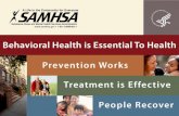 SAMHSA Update: Phoenix Area IHS Behavioral Health Conference · 5. Mental health and substance use disorder services, including behavioral health treatment 6. Prescription drugs 7.