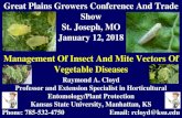 Management Of Insect And Mite Vectors Of Vegetable Diseases · Transmission Of Plant Diseases •Direct: associated with the type of feeding behavior of insects and what occurs during