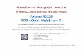 Volume RD135 RGS – Ophir High-Line – 3 · 2019-12-02 · Richard Dorman Photographic Collection of Narrow Gauge Railroad Historic Images Volume RD135 RGS – Ophir High-Line –