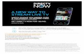 With AT&T Wireless and the DIRECTV NOW app, you can stream ... · With AT&T Wireless and the DIRECTV NOW app, you can stream live TV through your mobile device, without using up your