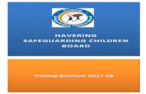 Training Brochure 2017-18 - London Borough of Havering images/LSCB... · Level 1: At level one, courses are designed to raise awareness, understanding and are generally offered as