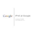 IPv6 at Google (APRICOT 2010) · The search for the killer application Many are waiting for a "killer application" for IPv6 This is a misconception It's not "what can IPv6 can do