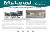 McLeod Regional Medical Center Emergency Department ... · McLeod Regional Medical Center remains on target for an opening in early 2021. The current facility, designed to serve 50,000