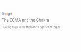Hunting bugs in the Microsoft Edge Script Engine …conference.hitb.org/hitbsecconf2017ams/materials/CLOSING...What are Edge and Chakra Edge: Windows 10 browser Chakra: Edge’s open-source