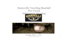 Burnsville Traveling Baseball Pre-Tryout Information …...Past Burnsville Traveling Baseball Survey Highlights BTB 2019 Parent Meeting 6 Myth #1: “Tryouts are biased because certain