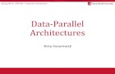 Data-Parallel Architecturesnhonarmand/courses/sp...–Vector ISA: 32 vector registers (512b), 8 mask registers, scatter/gather •In-order, short pipeline –Why in-order? PCIe Client