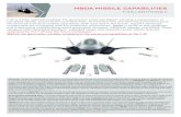 MBDA MISSILE CAPABILITIES · MBDA MISSILE CAPABILITIES F-35 LIGHTNING II Air-to-Air: Gaining and maintaining air supremacy in an increasingly contested environment will be the highest