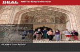 India Experience · India Experience Trip notes Phone: 01892 277040 Book Now Website: realgap.co.uk 3/7. Board a train today to Udaipur. Travelling by train is a must-do experience