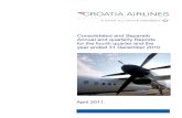 Consolidated and Separate Annual and quarterly Reports for ......70 Consolidated Croatia Airlines Income Statement 1 Jan-31 Dec 2009 1 Oct-31 Dec 2009 1 Jan-31 Dec 2010 1 Oct-31 Dec