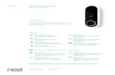 SPEC SHEET Nest Hello video doorbell Know who’s knocking. · snapshot history to see what you missed. Pro installation recommended If you need help installing Nest Hello, a Nest