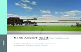 9445 Airport Road - JLL Property Airport Road - Final... · 9445 Airport Road For Sublease Brampton 9,000 - 45,000 s.f. available for sublease in Opportunity u }v[ W u] K8 u µ