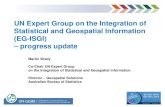 UN Expert Group on the Integration of Statistical and ...ggim.un.org/meetings/2018-WG-IAEG-SDG/documents/03-EG-ISGI_Ou… · Immigration Others … Core Statistical Census, Demographics,