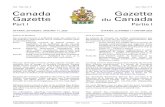 Canada Gazette, Part I · 2020-01-10 · 2020-01-11 Canada Gazette Part I, Vol. 154, No. 2 Gazette du Canada Partie I, vol. 154, no 2 32 number of applications to be accepted for