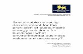 Sustainable capacity development for the provision of sustainable energy solutions … · 2019-03-26 · 1 Sustainable capacity development for the provision of sustainable energy