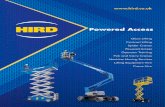 Powered Access - Hird · Hird offers competitive hire rates for electric and diesel scissor lifts, whether it be for a one day hire or long term contract hire. Scissor Lifts For a