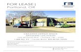 FOR LEASE| · FOR LEASE| Portland, OR Portland Office 2105 NE 39th Ave., Suite 200 Portland, OR 97212 503/249-1706 The information contained is this document has been obtained from