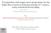 Precipitation and temperature projections for the …...Precipitation and temperature projections for the Indus River basin of Pakistan during 21st century using statistical downscaling