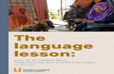 The language - Translators Without Borders...seconds in each commonly used spoken language (Rohingya, Bangla, Burmese, Chittagonian, and English). Each statement was simple, conceptually