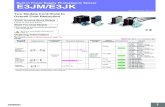 Built-in Power Supply Photoelectric Sensor E3JM/E3JK...1 CSM_E3JM_E3JK_DS_E_9_1 Built-in Power Supply Photoelectric Sensor E3JM/E3JK Two Models Contribute to Overall Cost Reduction