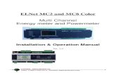 ELNet MC2 and MC8 Color MC8 MC2- User... · 2018-02-14 · CHAPTER 5, Front Panel Displays, is an easy to follow step-by-step guide to obtain readings, and histories for the User.