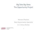 Big Data Big Ideas The Opportunity Project · 2019-09-24 · Big Data Big Ideas The Opportunity Project. The Opportunity Project (TOP) 2. TOP Goals 3. Accomplishments 4. 2017 U.S.