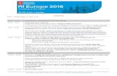 RI Europe 2016 agenda - Aventri · Martin Skancke, Chair, Board, Principles for Responsible Investment Moderator: Stephanie Pfeiffer, Chief Executive Officer, Institutional Investors