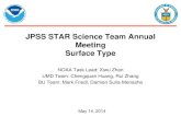 JPSS STAR Science Team Annual Meeting Surface Type€¦ · JPSS STAR Science Team Annual Meeting Surface Type NOAA Task Lead: Xiwu Zhan UMD Team: Chengquan Huang, Rui Zhang . BU Team:
