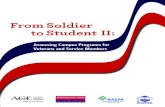 FromSoldier toStudent II...profit colleges and universities (51 per-cent). • Most responding campuses plan to continue considering veteran-friendly changes to their institutions