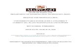 STATE OF MARYLAND DEPARTMENT OF INFOROMATION … · 2020-06-01 · state of maryland department of inforomation technology (doit) request for proposals (rfp) uninterruptable power