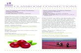classroom connections - Oregon · Share farming and nutrition facts about cranberries using the resources listed below. Add a cooking project or taste test cranberry ... cranberry